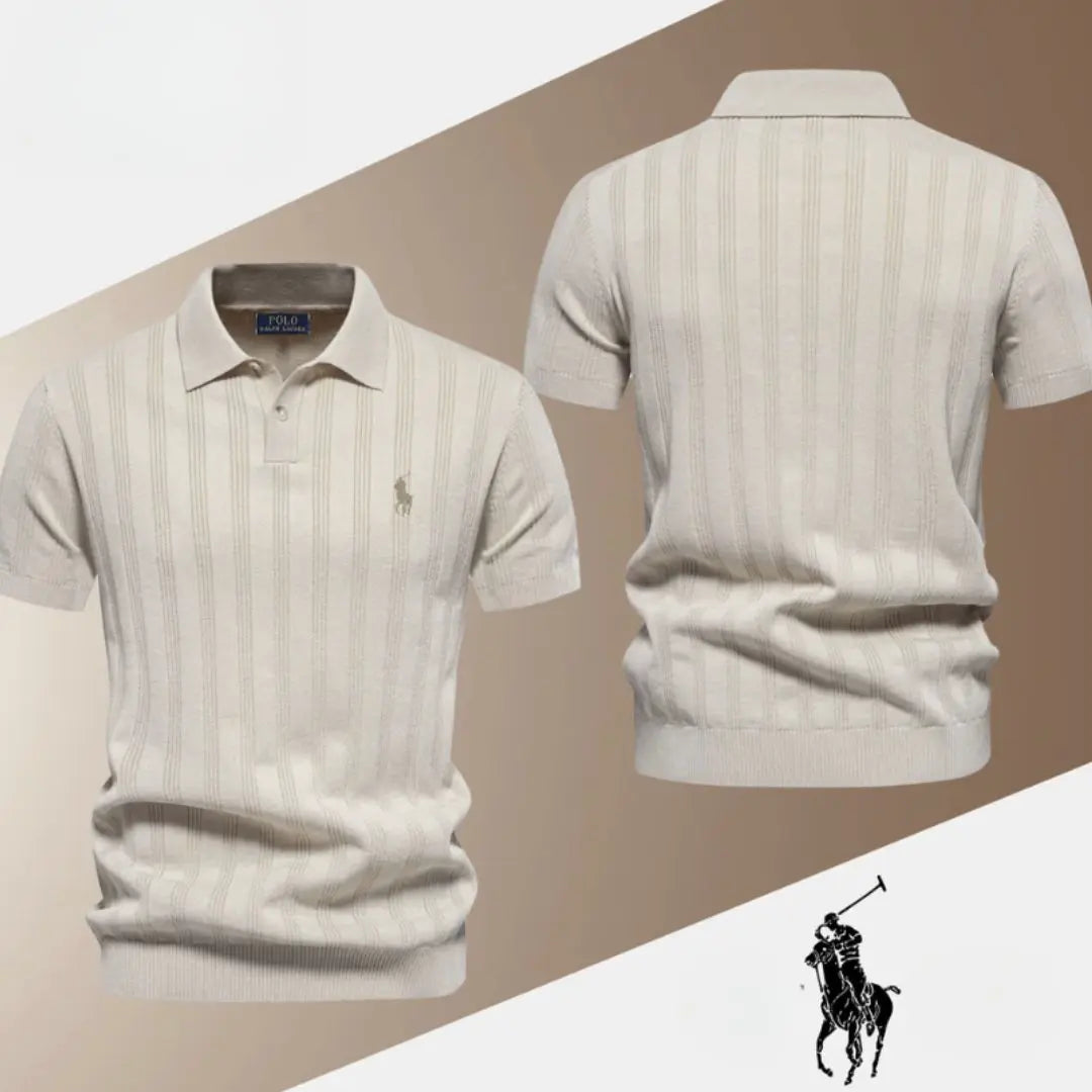 Elegant Knit Polo Shirt™