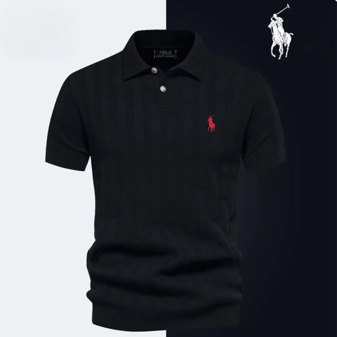 Elegant Knit Polo Shirt™