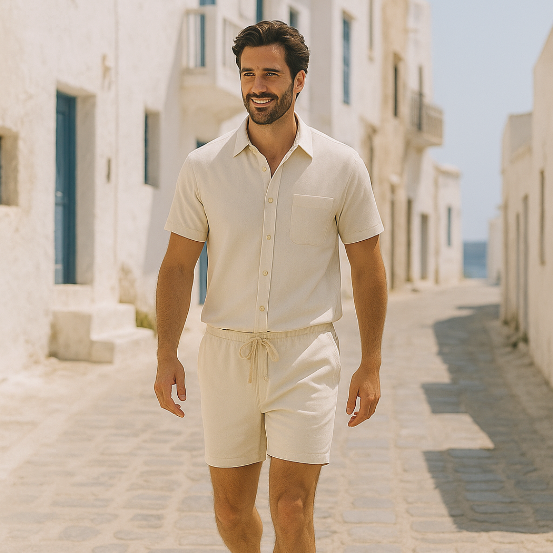 Capri Summer Shirt & Shorts Set