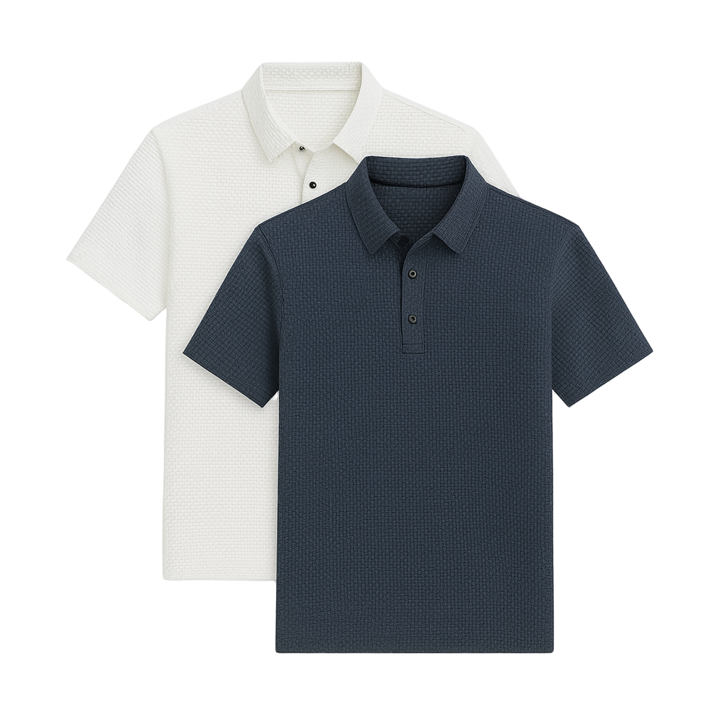 Ultra Fresh Silk Ice Polo Shirt (2-Pack + Free Watch)