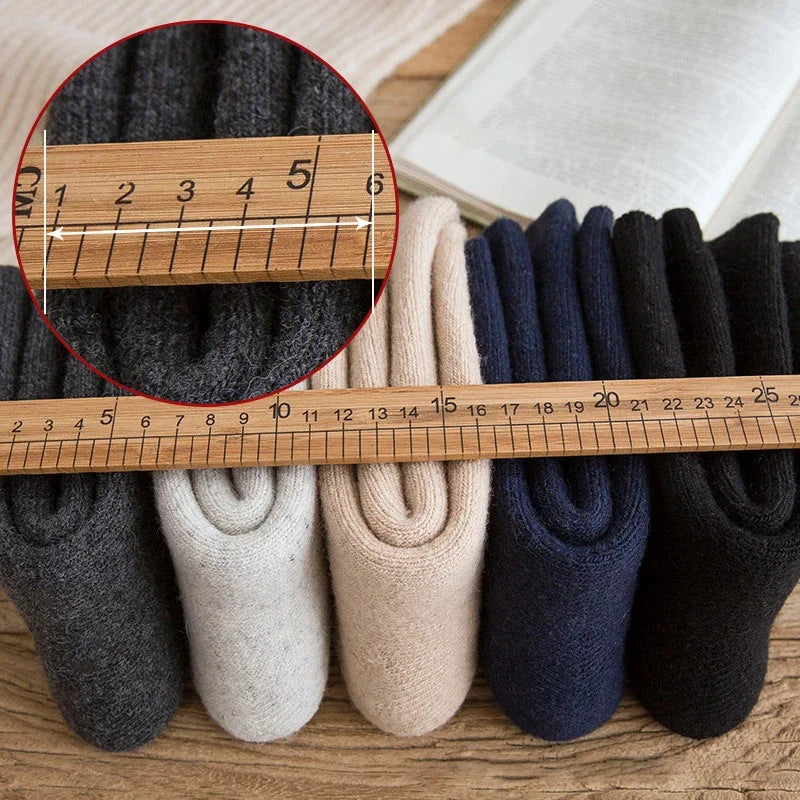 (3 Paar) Warme Socken aus Merinowolle