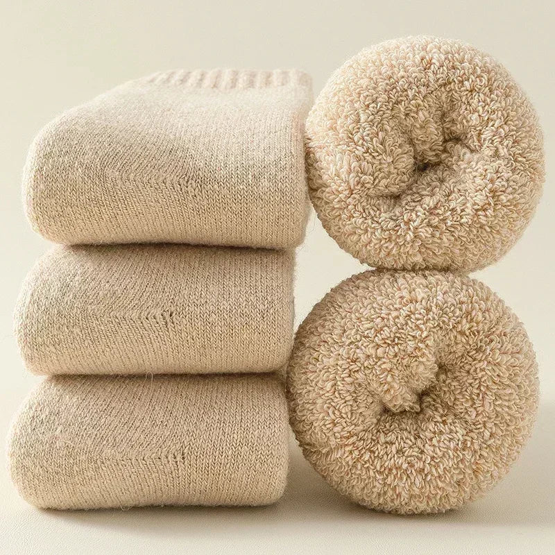 (3 Paar) Warme Socken aus Merinowolle