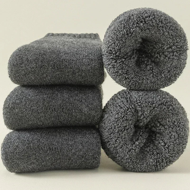 (3 Paar) Warme Socken aus Merinowolle