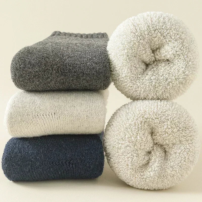 (3 Paar) Warme Socken aus Merinowolle