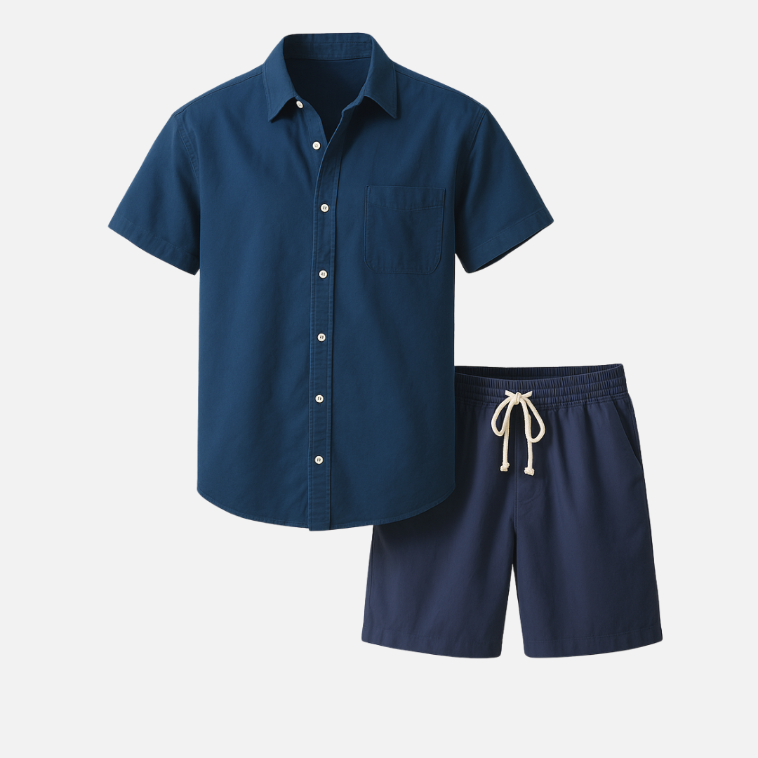 Capri Summer Shirt & Shorts Set