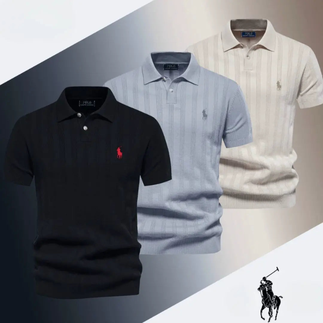 Elegant Knit Polo Shirt™