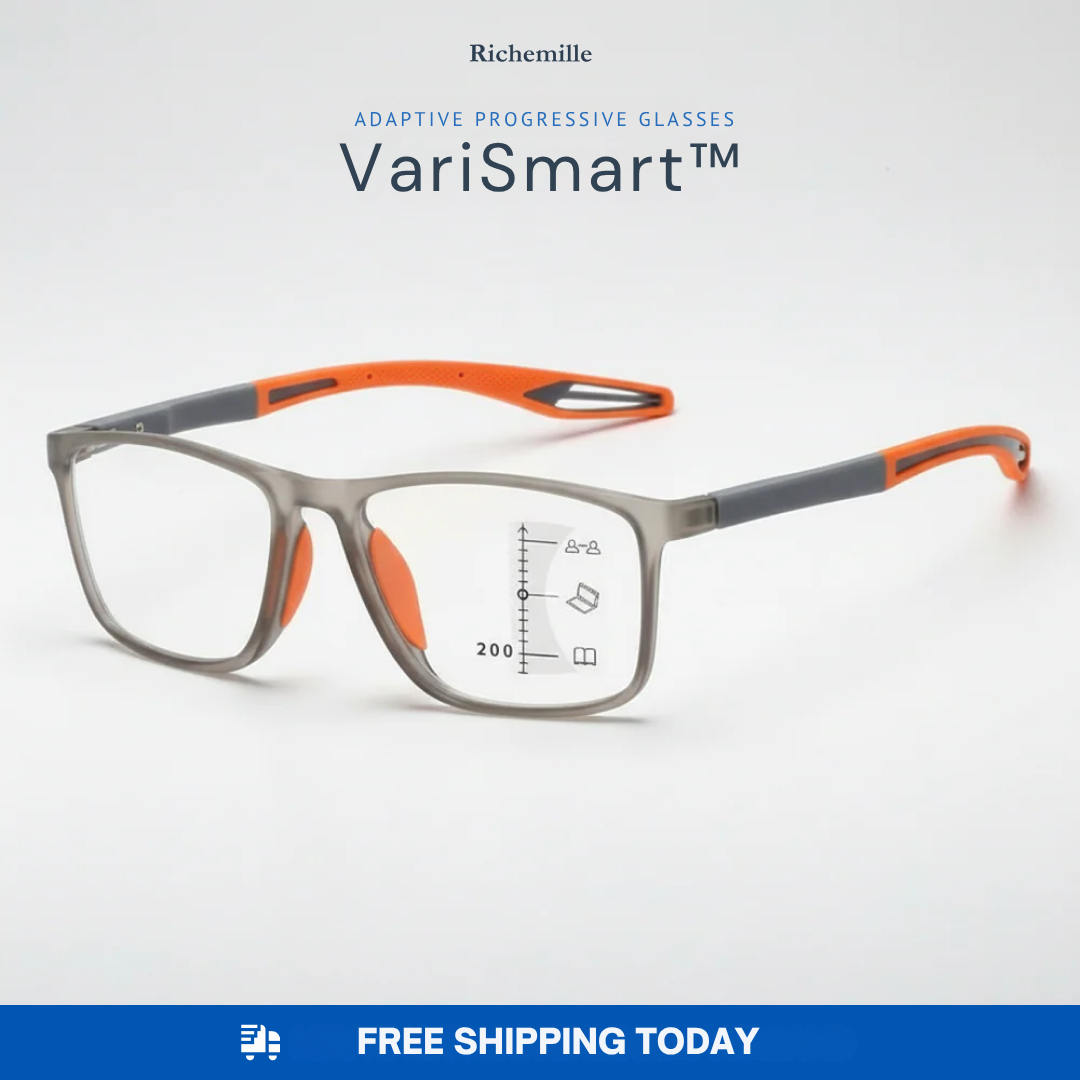 VariSmart™ Multifocal Glasses + Case Included — One Pair. Every Distance.