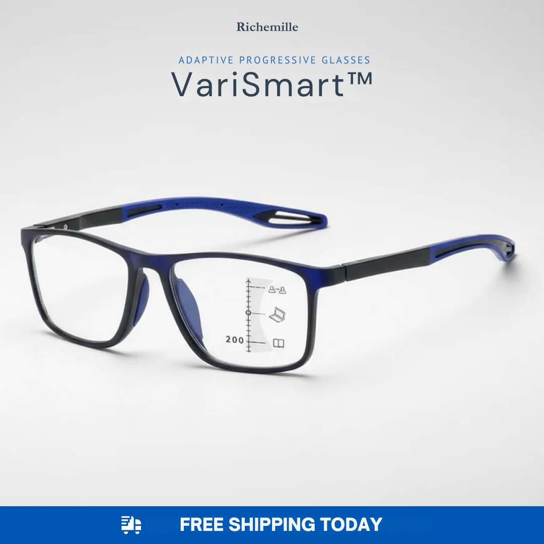 VariSmart™ Multifocal Glasses + Case Included — One Pair. Every Distance.