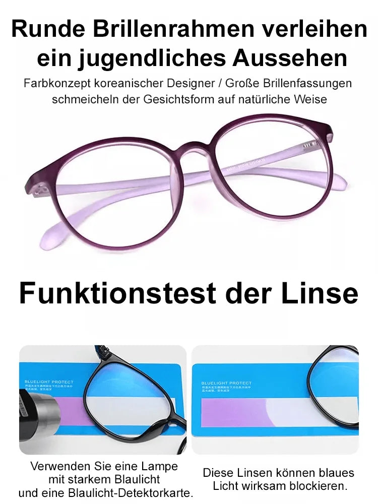 ZOom - Blaulichtfilter-Brille mit Autofokus für Nah- und Fernsicht.