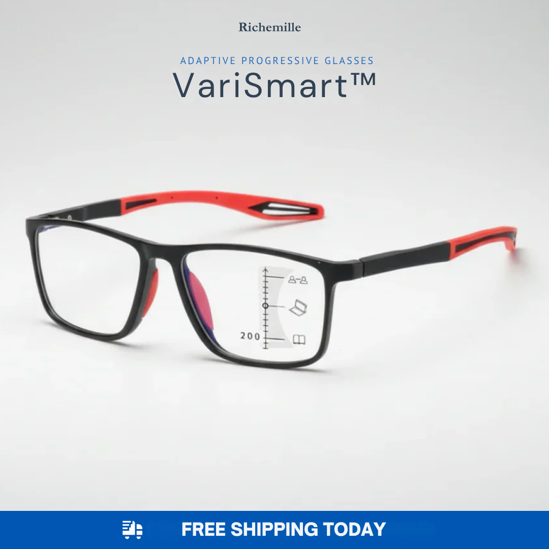 VariSmart™ Multifocal Glasses + Case Included — One Pair. Every Distance.