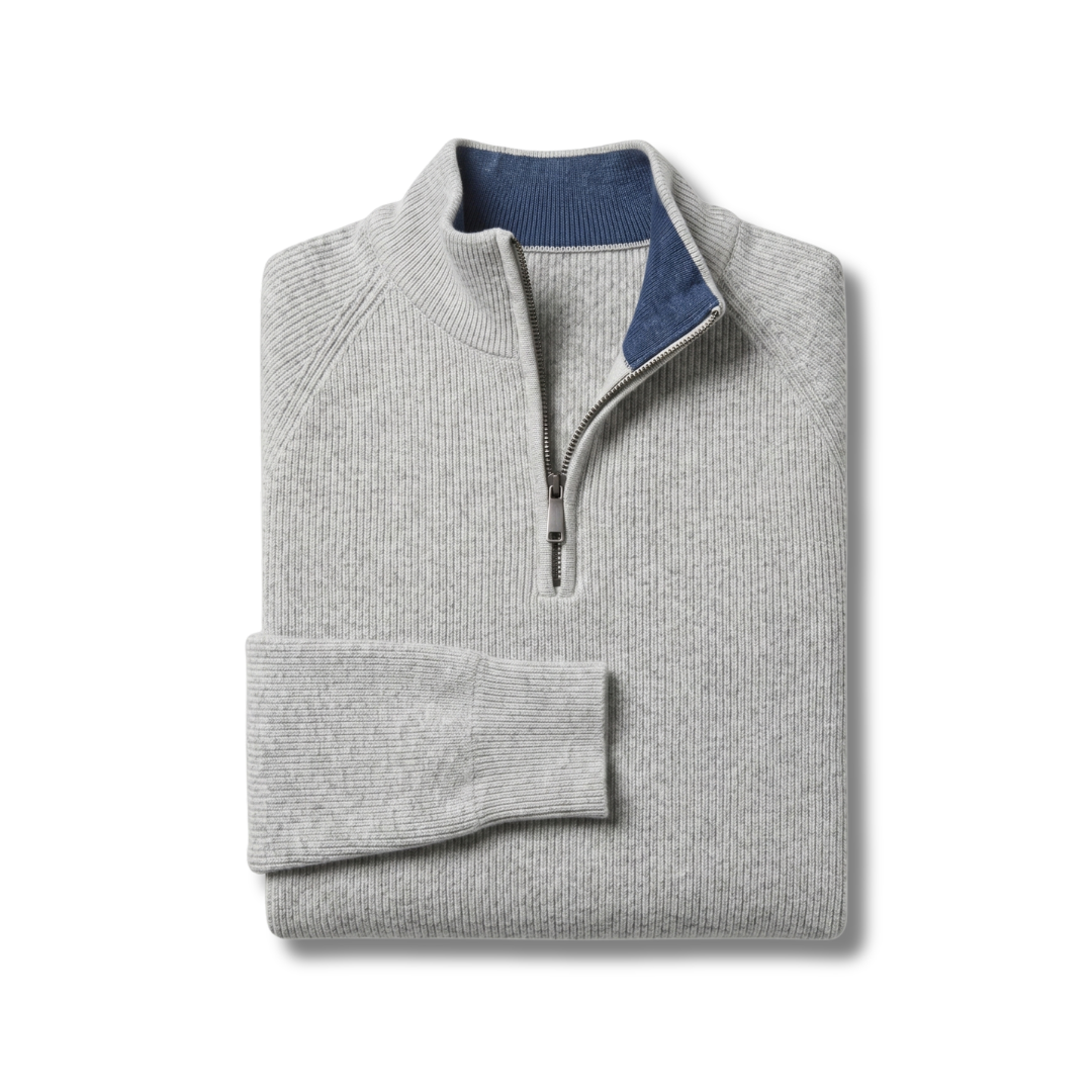 1+1 GRATIS | HALF-ZIP RIPPSTRICK-PULLOVER „THE TIMELESS“