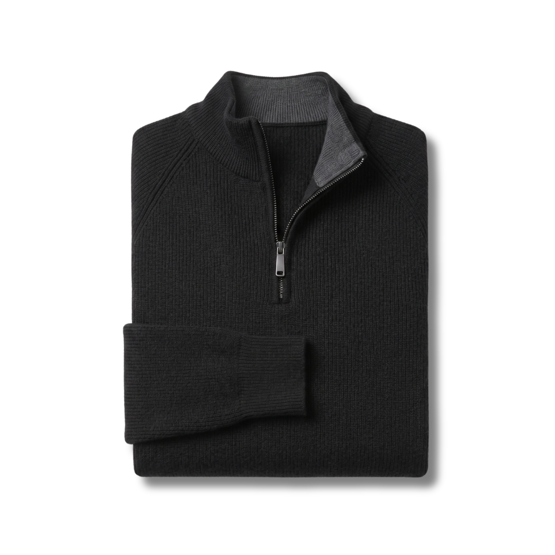 1+1 GRATIS | HALF-ZIP RIPPSTRICK-PULLOVER „THE TIMELESS“