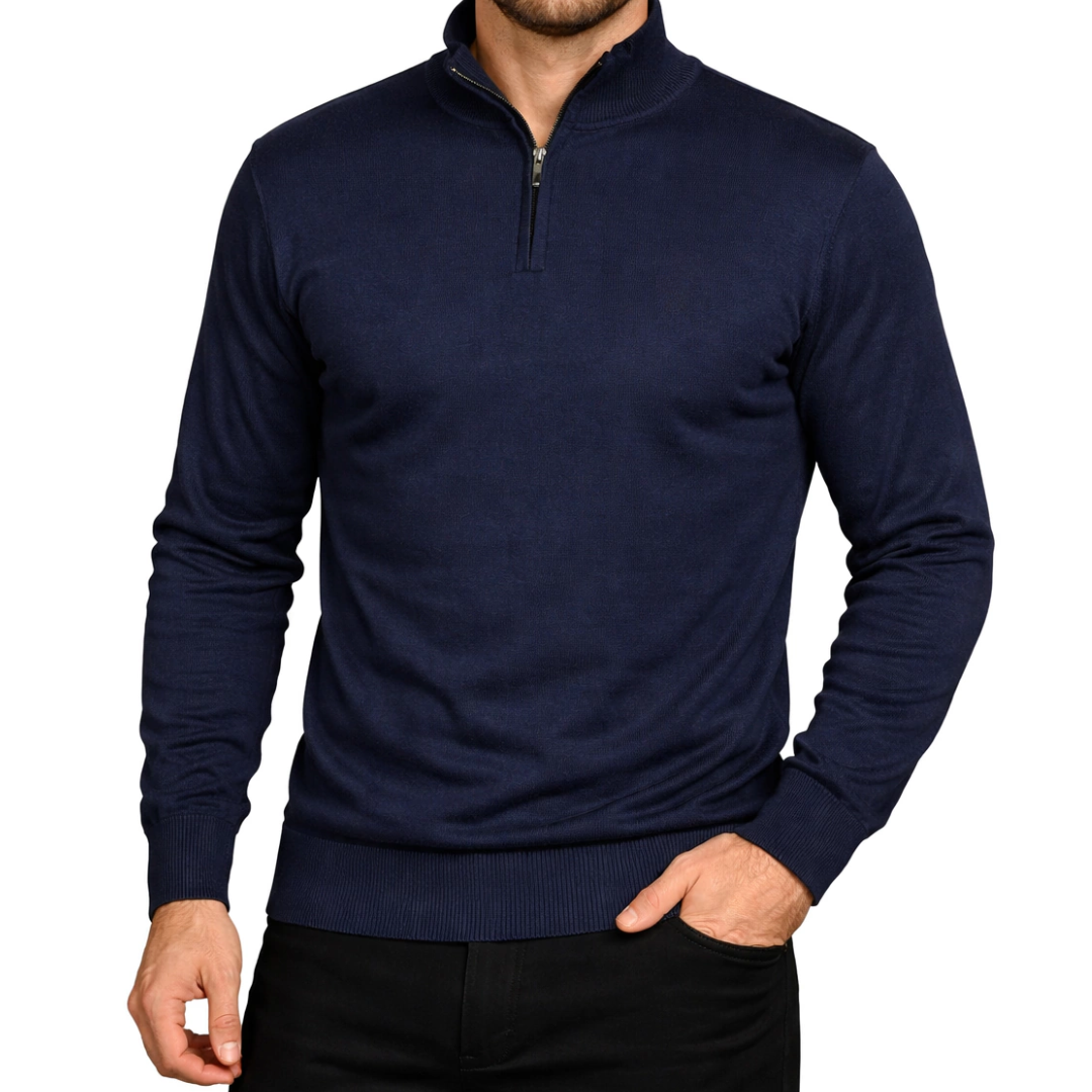 1+1 GRATIS | HALF-ZIP RIPPSTRICK-PULLOVER „THE TIMELESS“