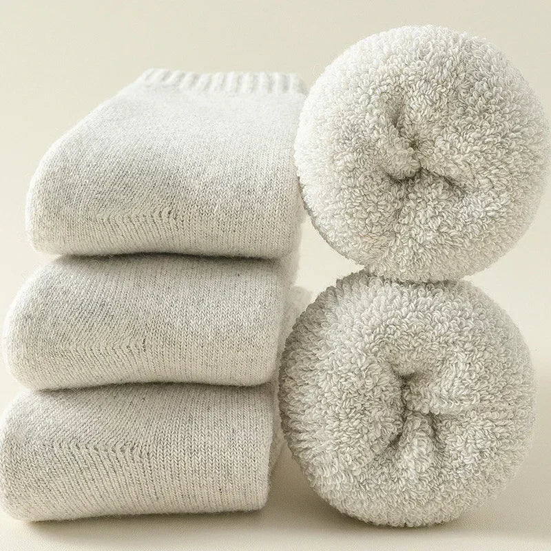 (3 Paar) Warme Socken aus Merinowolle